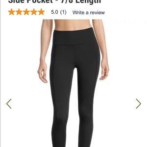 Shambhala 7/8 length leggings with side pockets